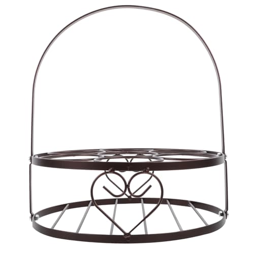 ARTSEWPLY Handlicher Bierflaschenhalter aus Robustem Träger mit Griff Tragbarer Bierkorb für Outdoor Restaurant und Party Langlebig Stabil und Dekorativ in Antikbronze von ARTSEWPLY