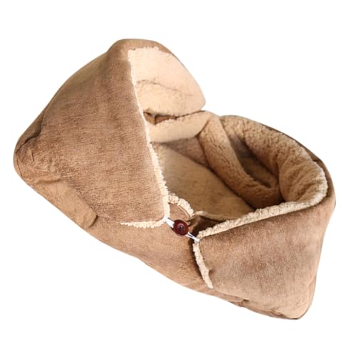 ARTSEWPLY Haustiermatte Ruhematte Für Haustiere Haustierbett Wärmer Hunde Wärmer Unterlage Tragbare Hundematte Katzenwärmungskissen Haustierdecken Wärmendes Hundebett Plüsch Braun von ARTSEWPLY