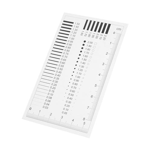 ARTSEWPLY High Precision Sec Estimation Ruler mit Klaren Markierungen für Transparente Durchmesser und Linienbreitenmessung Präzises Maßband für Punkt und Rissinspektion von ARTSEWPLY