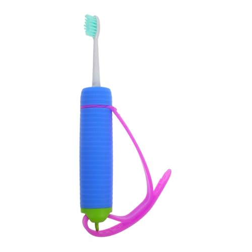 ARTSEWPLY Hilfreiche Seniorenzahnbürste mit Ergonomischem Weichem Silikongriff Unterstützend bei Handzittern und Behinderung Medium Borsten Komfortabel für Effektive Mundpflege Älterer von ARTSEWPLY