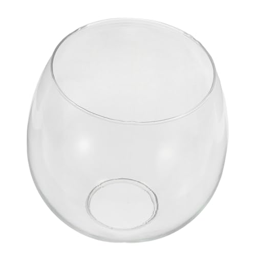 ARTSEWPLY Hochtemperaturbeständiger Borosilikat Glas Lampenschirm mit Bernsteinfarbenem Elektroplattierung Klarer Lichtdurchlässigkeit Dekorativer Ersatz für Pendelleuchten und Wandleuchten von ARTSEWPLY