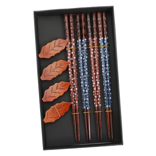ARTSEWPLY Holz Essstäbchen mit Stäbchenhalter aus Lebensmittelechtem Holz Wiederverwendbar Leicht und Glatt für Sushi Camping und Asiatisches Besteck Zuhause ARTSEWPLY Holz Essstäbchen mit Stäbchenhalter aus Lebensmittelechtem Holz Wiederverwendbar Leicht und Glatt für Sushi Camping und Asiatisches Besteck Zuhause von ARTSEWPLY