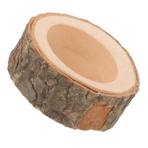 ARTSEWPLY Holz Futternapf für Hamster und Kleintiere Langlebige Glatte Oberfläche Sicherer Trink und Futterbehälter für Kaninchen Eichhörnchen Chinchilla Praktisches Kompaktes Design Leicht von ARTSEWPLY