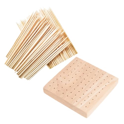 ARTSEWPLY Holz Puppenhalter Basis mit Stecklöchern DIY Modell Puppe Ständer für Tonfiguren Stabile Handwerks Halterung für Puppen Sammelfiguren und Dekoration von ARTSEWPLY
