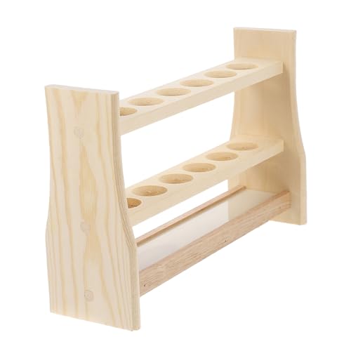 ARTSEWPLY Holz Reagenzglasständer Labor Test Tube Rack aus Robustem Holz für Schule Labor Praxis Testrohrhalter Stabil Leicht und Platzsparend für Probenaufbewahrung ARTSEWPLY Holz Reagenzglasständer Labor Test Tube Rack aus Robustem Holz für Schule Labor Praxis Testrohrhalter Stabil Leicht und Platzsparend für Probenaufbewahrung von ARTSEWPLY
