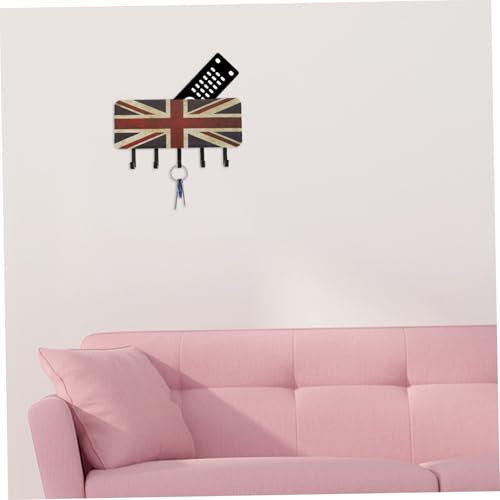 ARTSEWPLY Holz Schlüsselhalter Wandhaken mit Aufbewahrungsbox Starke Tragkraft Kompakt Praktischer Organizer für Schlüssel Schirme Handschuhe Geeignet für Bad Küche Flur Wohnzimmer von ARTSEWPLY