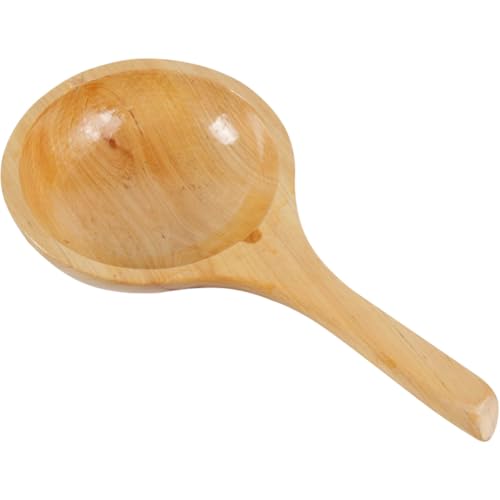 ARTSEWPLY Holzlöffel Wasserkochlöffel Ergonomisch Rutschfest Praktischer Holzschöpfer für Sauna Badewanne Küche Garten Vielseitig Einsetzbar Sicher Langlebig von ARTSEWPLY