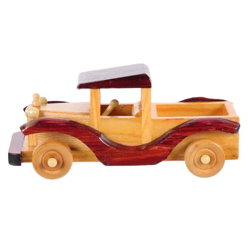 ARTSEWPLY Holzmodell Auto Retro Vintage Holzdekor Handgefertigt Authentisches Desktop Ornament für Wohnzimmer Büro Schreibtisch Dekoration von ARTSEWPLY