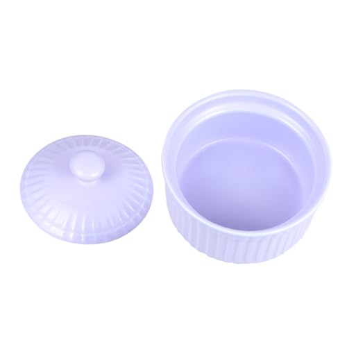 ARTSEWPLY Keramik Backform mit Deckel Hitzebeständig Kleine Schale für Pudding Dessert Suppe Robustes Porzellan Vielseitig für Küche und Backen zu Hause von ARTSEWPLY