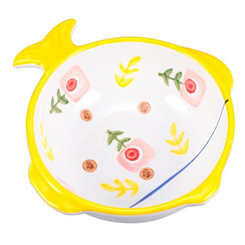 ARTSEWPLY Keramik Katzennapf Fischform Schutz Hals Katzen Futternapf Gelb Sicher für Katzen und Kleine Hunde ARTSEWPLY Keramik Katzennapf Fischform Schutz Hals Katzen Futternapf Gelb Sicher für Katzen und Kleine Hunde von ARTSEWPLY