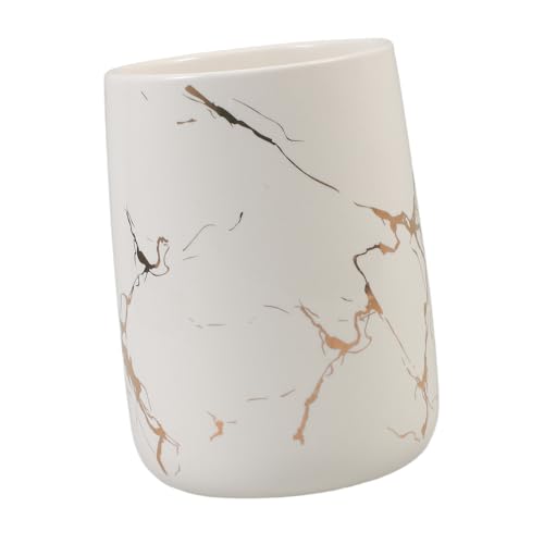 ARTSEWPLY Keramik Zahnputzbecher mit Marmoroptik Bruchsicher Leicht und Tragbar Stilvoller Badezimmerbecher für Mundspülung und Zahnbürsten Geeignet für Zuhause Hotel und Gäste Wc Weiß ARTSEWPLY Keramik Zahnputzbecher mit Marmoroptik Bruchsicher Leicht und Tragbar Stilvoller Badezimmerbecher für Mundspülung und Zahnbürsten Geeignet für Zuhause Hotel und Gäste Wc Weiß von ARTSEWPLY