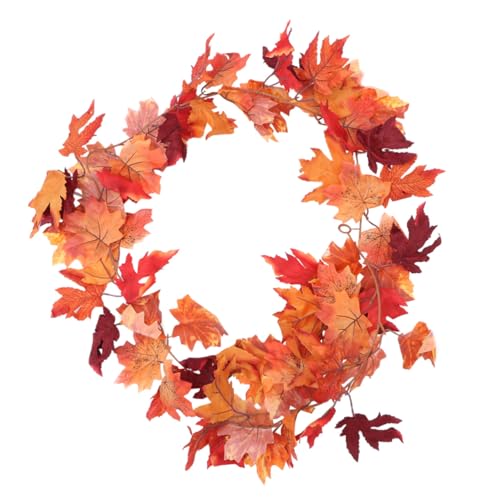 ARTSEWPLY Künstliche Ahornblatt Rattan Deko Halloween Thanksgiving Hängend Dunkelrotes Doppelblatt Ganzjährige Wand und Gartendekoration für Partys Türen Zäune Festliche Ambientegestaltung ARTSEWPLY Künstliche Ahornblatt Rattan Deko Halloween Thanksgiving Hängend Dunkelrotes Doppelblatt Ganzjährige Wand und Gartendekoration für Partys Türen Zäune Festliche Ambientegestaltung von ARTSEWPLY