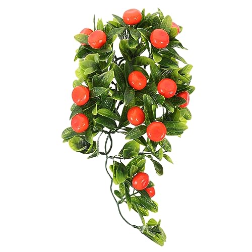 ARTSEWPLY Künstliche Obst Rebe mit Grünem Hängende Deko für Wand Tür Fenster Wetterfest Langlebig für Hochzeiten Partys Weihnachts und Festtagsdekoration von ARTSEWPLY