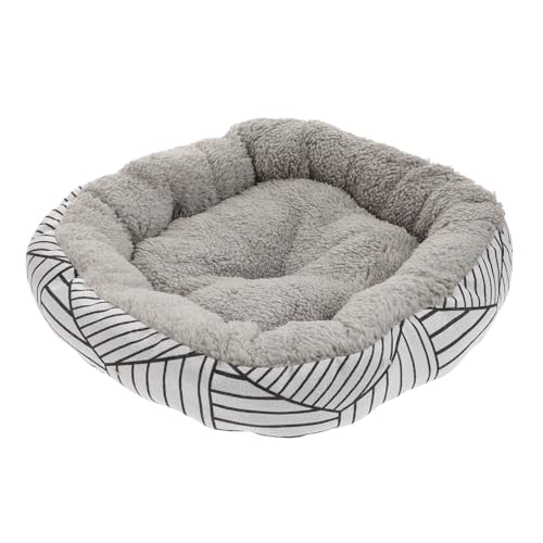 ARTSEWPLY Kuscheliges Haustierbett aus Weichem Lammfell imitat Kompakt und Verschleißfest Geeignet für Katzen und Kleine Hunde für Drinnen und Draußen rutschfeste Unterseite von ARTSEWPLY
