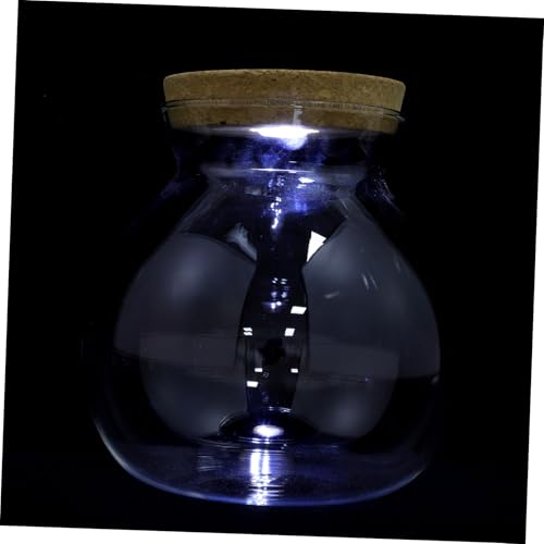ARTSEWPLY LED Glasflasche mit LED Weißlicht Zylindrische Mikrolandschaft Flaschengarten DIY Ökologisches Fischglas für Wohnraumdekoration und Entspannende Tischlandschaft ARTSEWPLY LED Glasflasche mit LED Weißlicht Zylindrische Mikrolandschaft Flaschengarten DIY Ökologisches Fischglas für Wohnraumdekoration und Entspannende Tischlandschaft von ARTSEWPLY