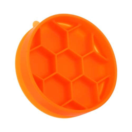 ARTSEWPLY Langsamer Futternapf für Hunde Kleines Modell Orange rutschfest mit Silikon saugnapf Bienenwabenförmiges Design zur Vermeidung von Verschlucken Leicht zu Reinigen Geeignet für ARTSEWPLY Langsamer Futternapf für Hunde Kleines Modell Orange rutschfest mit Silikon saugnapf Bienenwabenförmiges Design zur Vermeidung von Verschlucken Leicht zu Reinigen Geeignet für von ARTSEWPLY