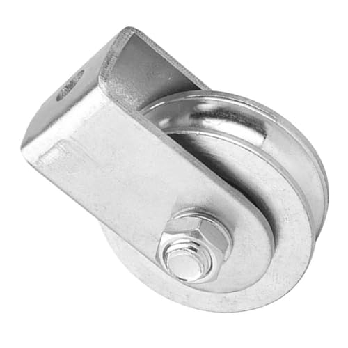 ARTSEWPLY Lastrolle Fest Professionelle Einzelne Umlenkrolle für Stahlseil Hohe Tragfähigkeit Stabile Leistung Vielseitig für Fitness Klettern Industrie Einfache Montage Langlebig von ARTSEWPLY