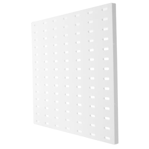ARTSEWPLY Lochwand Organizer Weiß Vielseitiges Wandpaneel mit Flexibler Lochwandstruktur Praktisches Aufbewahrungssystem für Garage Flur und Werkstatt Einfach Montierbar Modernes Design von ARTSEWPLY