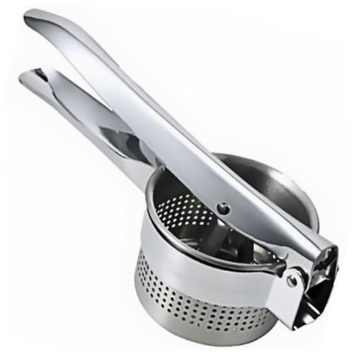 ARTSEWPLY Manuelle Kartoffelpresse aus Edelstahl Hebelprinzip für Müheloses Zerkleinern Komfortabler Griff Vielseitig für Kartoffelpüree Süßkartoffeln Kürbis und Gemüse Einfach zu Bedienen von ARTSEWPLY