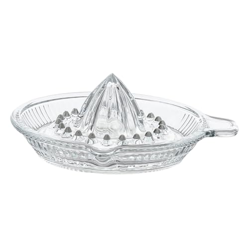 ARTSEWPLY Manuelle Saftpresse aus Glas Multifunktionaler Zitronen Orangensaftentsafter mit Ausgießer Platzsparend und Einfach zu Reinigen Geeignet für Zitrusfrüchte Wie Grapefruit und von ARTSEWPLY