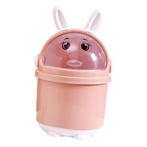 ARTSEWPLY Mini Tischmülleimer aus Robustem PP Pet Material Niedlicher Cartoon mülleimer für Schreibtisch Kompakte Kleine Abfallschale für Küche Schlafzimmer Büro und Badezimmer Platzsparend von ARTSEWPLY