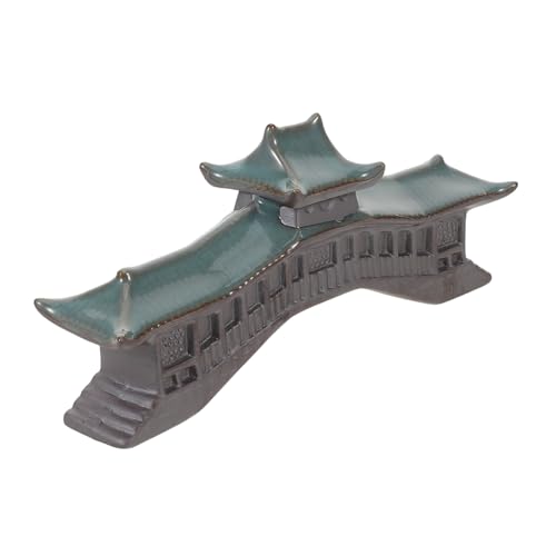 ARTSEWPLY Miniaturbrücke Für Aquarium Und Schreibtisch Chinesische Miniatur-wenchang-Statuette Ornamente Mikrolandschaftsornament Gartendekor Pavillon-Statuette von ARTSEWPLY