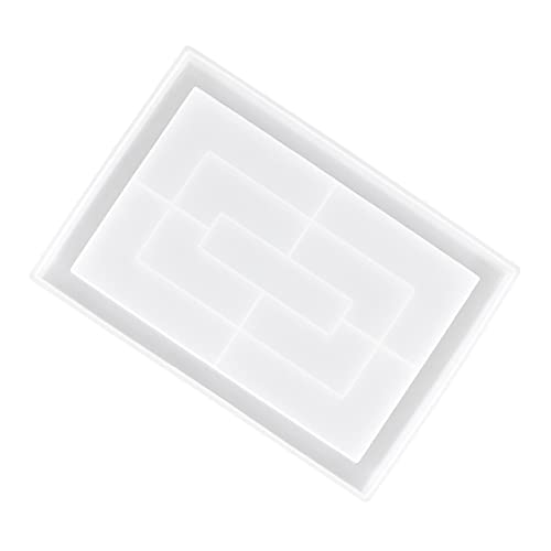 ARTSEWPLY Multifunktionale Epoxidharz Silikonform für DIY Blumentablett Langlebige Handarbeitsform für Blumenhalter Aufbewahrungstablett und Serviertablett Geeignet für Snacks und Desserts von ARTSEWPLY