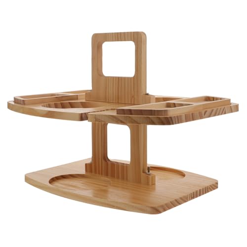 ARTSEWPLY Multifunktionales Holz Camping Regal Tragbar Rotwein Snack Ablage Outdoor Picknick Aufbewahrung von ARTSEWPLY