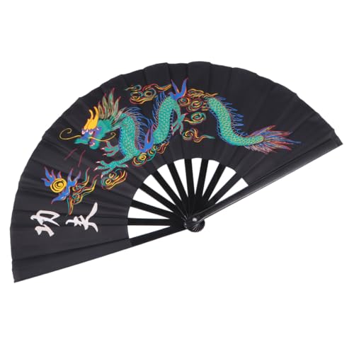 ARTSEWPLY Plastik Kungfu Fächer Chinesischer Performance Fächer Langlebig Leicht Taichi Kampfsport Faltfächer Schwarz für Tanz Kampfkunst Aufführung Dekoration ARTSEWPLY Plastik Kungfu Fächer Chinesischer Performance Fächer Langlebig Leicht Taichi Kampfsport Faltfächer Schwarz für Tanz Kampfkunst Aufführung Dekoration von ARTSEWPLY