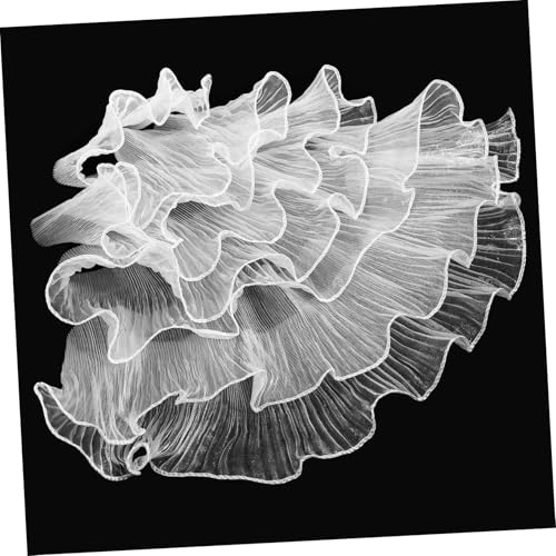 ARTSEWPLY Pleated Ruffle Trim Band aus Polyester Atmungsaktiv und Strapazierfähig Design für Nähen Basteln und Dekoration Weißer Stoffbesatz für DIY Kleidungsstücke ARTSEWPLY Pleated Ruffle Trim Band aus Polyester Atmungsaktiv und Strapazierfähig Design für Nähen Basteln und Dekoration Weißer Stoffbesatz für DIY Kleidungsstücke von ARTSEWPLY