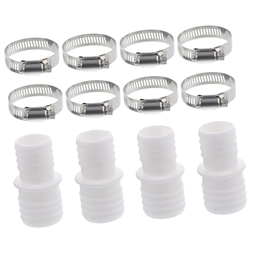ARTSEWPLY Poolschlauch Adapter Edelstahl Schlauchverbinder mit Adaptern und Verstellbaren Schlauchschellen Kompatibel für Poolzubehör und Reinigungsschläuche von ARTSEWPLY