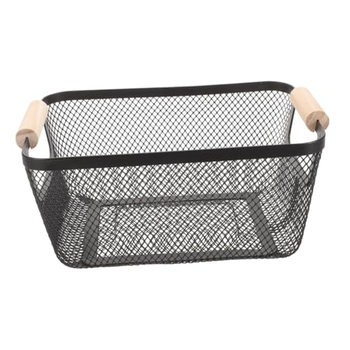 ARTSEWPLY Rechteckiger Metallkorb mit Robustem Drahtgeflecht und Nordischen Holzgriffen Vielseitiger Aufbewahrungskorb für Küche Vorratsschrank Obst und Snacks Eleganter Organizer für ARTSEWPLY Rechteckiger Metallkorb mit Robustem Drahtgeflecht und Nordischen Holzgriffen Vielseitiger Aufbewahrungskorb für Küche Vorratsschrank Obst und Snacks Eleganter Organizer für von ARTSEWPLY