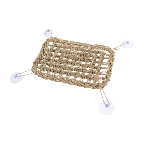 ARTSEWPLY Reptilien Hängematte aus Natürlichem Gras mit Saugnäpfen Bequemes Schlaf und Spielnetz für Kleine Echsen Schlangen und Andere Kleine Reptilien Einfach zu Befestigen Reinigen ARTSEWPLY Reptilien Hängematte aus Natürlichem Gras mit Saugnäpfen Bequemes Schlaf und Spielnetz für Kleine Echsen Schlangen und Andere Kleine Reptilien Einfach zu Befestigen Reinigen von ARTSEWPLY