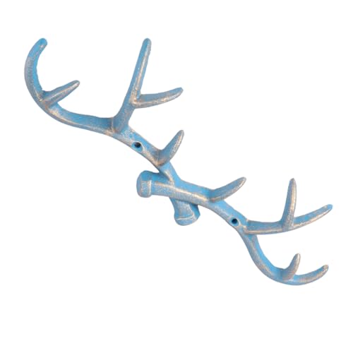 ARTSEWPLY Retro Antler Wandhaken aus Gusseisen Dekorativer Garderobenhaken im Landhausstil Kreativer Wandkleiderhaken für Flur Schlafzimmer Küche und Badezimmer Stabiler Home Hook für Mäntel ARTSEWPLY Retro Antler Wandhaken aus Gusseisen Dekorativer Garderobenhaken im Landhausstil Kreativer Wandkleiderhaken für Flur Schlafzimmer Küche und Badezimmer Stabiler Home Hook für Mäntel von ARTSEWPLY