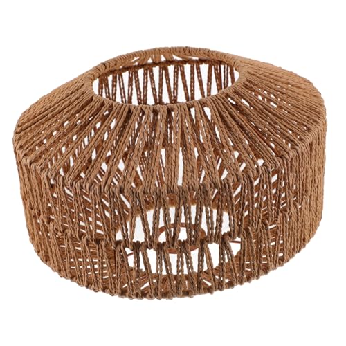ARTSEWPLY Retro Lampenschirm aus Papierseil Industriestil Hängelampe Lampenabdeckung Höhe Dekorativer Lampenschirm für Flur Hotel und Zuhause Warmes Diffuses Licht ARTSEWPLY Retro Lampenschirm aus Papierseil Industriestil Hängelampe Lampenabdeckung Höhe Dekorativer Lampenschirm für Flur Hotel und Zuhause Warmes Diffuses Licht von ARTSEWPLY