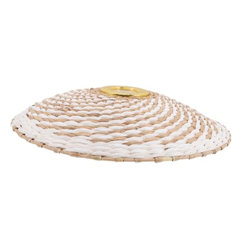 ARTSEWPLY Retro Papiergeflecht Lampenschirm Deckenleuchte Lampenabdeckung Vintage Stil für Hotel Restaurant Wohnzimmer Schlafzimmer Beleuchtung von ARTSEWPLY