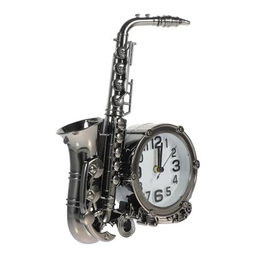 ARTSEWPLY Retro Saxophon Wecker ungewöhnlich Thema Alarm Bett Jahrgang LED Saxaphonuhr Wecker batteriebetrieben Uhr für die Batterie des Schlafzimmers Dunkelgrau Zufällige Farbe ARTSEWPLY Retro Saxophon Wecker ungewöhnlich Thema Alarm Bett Jahrgang LED Saxaphonuhr Wecker batteriebetrieben Uhr für die Batterie des Schlafzimmers Dunkelgrau Zufällige Farbe von ARTSEWPLY