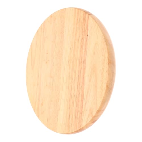 ARTSEWPLY Runder Holz hocker Sitzfläche Ersatz Stabile Massivholz sitzplatte Robustes Barhocker Zubehör Langlebiger Runder Sitz mit Natürlicher Holzmaserung für Kantinen und Gartenstühle von ARTSEWPLY