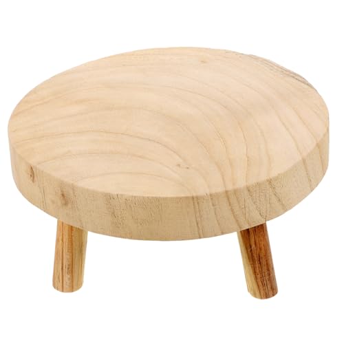 ARTSEWPLY Rustikaler Holz dreibein hocker Stabiler Desktop hocker und Dekoratives Regal Natürlicher Holzständer für Kuchen Obst und Kleine Blumentöpfe Vielseitig für Zuhause und Büro ARTSEWPLY Rustikaler Holz dreibein hocker Stabiler Desktop hocker und Dekoratives Regal Natürlicher Holzständer für Kuchen Obst und Kleine Blumentöpfe Vielseitig für Zuhause und Büro von ARTSEWPLY