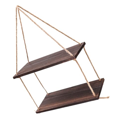 ARTSEWPLY Rustikales Wandregal aus Holz mit Doppelter Ablage und Boho hängepflanzregal Dekoratives Pflanzenregal für Wohnzimmer Schlafzimmer Küche als Wanddekoration und Aufbewahrungslösung ARTSEWPLY Rustikales Wandregal aus Holz mit Doppelter Ablage und Boho hängepflanzregal Dekoratives Pflanzenregal für Wohnzimmer Schlafzimmer Küche als Wanddekoration und Aufbewahrungslösung von ARTSEWPLY