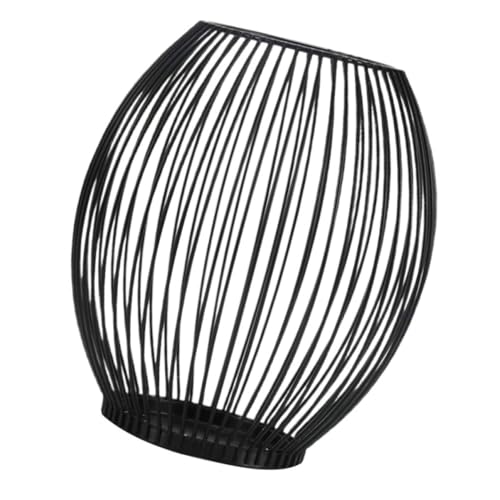 ARTSEWPLY Schwarzer Kerzenständer Laternenform Vintage Kerzenhalter für Stabkerzen Dekorativer Windlicht Kerzenständer für Hochzeit und Innenbereich Kunstvolles Metall Design Robust und von ARTSEWPLY