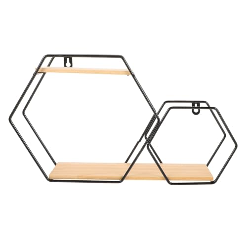 ARTSEWPLY Schwebendes Sechseckiges Wandregal aus Platzsparend Große Kapazität Robust und Dekorativ für Bad Schlafzimmer und Küche zur Stilvollen Aufbewahrung und Raumorganisation von ARTSEWPLY