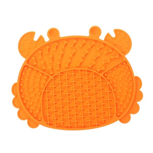 ARTSEWPLY Slow Feeder Napfmatte für Hunde und Katzen rutschfest Antibissfest Waschbar Langsames Füttern Niedliche Krabbenform um Fressverhalten zu Trainieren Orange ARTSEWPLY Slow Feeder Napfmatte für Hunde und Katzen rutschfest Antibissfest Waschbar Langsames Füttern Niedliche Krabbenform um Fressverhalten zu Trainieren Orange von ARTSEWPLY