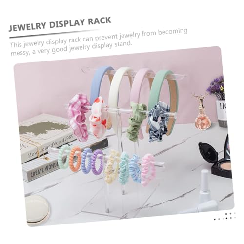 ARTSEWPLY Stufiger Transparenter Acryl Schmuckständer für Haarschmuck Armbänder und Halsketten Klarer Organizer für Damen Platzsparender Schmuckhalter für Schreibtisch und Schminktisch ARTSEWPLY Stufiger Transparenter Acryl Schmuckständer für Haarschmuck Armbänder und Halsketten Klarer Organizer für Damen Platzsparender Schmuckhalter für Schreibtisch und Schminktisch von ARTSEWPLY