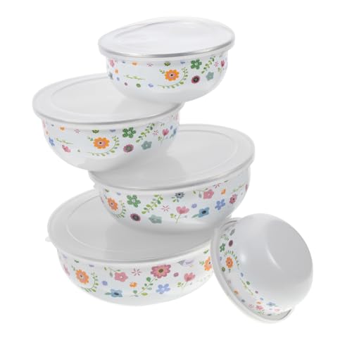 ARTSEWPLY Teiliges Emaillierte Frischhalteschüsseln mit Deckel Tiefe Obst und Salatschalen aus Langlebigem Emaille Vielseitig Verwendbar für Küche zum Frischhalten von Lebensmitteln ARTSEWPLY Teiliges Emaillierte Frischhalteschüsseln mit Deckel Tiefe Obst und Salatschalen aus Langlebigem Emaille Vielseitig Verwendbar für Küche zum Frischhalten von Lebensmitteln von ARTSEWPLY