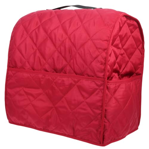 ARTSEWPLY Toaster Schutzhaube aus Hochwertigem Verschleißfestem Polyester Staubdichtes Küchengerätetuch Gepolstert Schützend für Brotbackautomaten Eleganter Heimgebrauch Weinrot von ARTSEWPLY