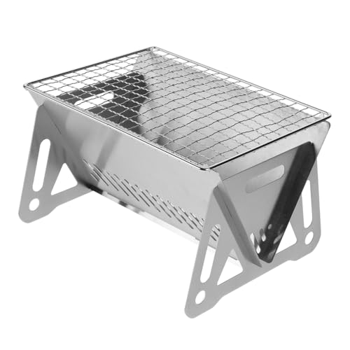ARTSEWPLY Tragbarer Klappbarer Holzkohlegrill aus Edelstahl Kleiner Multifunktionaler Camping Bbq Grill Kompakt Leicht zu Reinigen für Outdoor Garten Picknick und Wandern ARTSEWPLY Tragbarer Klappbarer Holzkohlegrill aus Edelstahl Kleiner Multifunktionaler Camping Bbq Grill Kompakt Leicht zu Reinigen für Outdoor Garten Picknick und Wandern von ARTSEWPLY