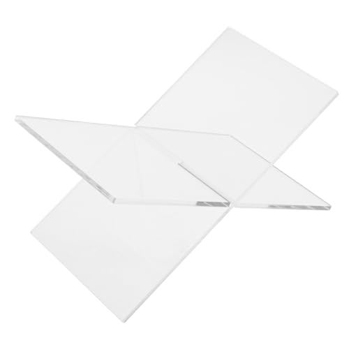 ARTSEWPLY Transparenter Buchständer Magazinhalter Desktop Organizer Stabile Buchstütze für Bücher Zeitschriften Grußkarten Rutschfest Langlebig für Schreibtisch und Regal von ARTSEWPLY