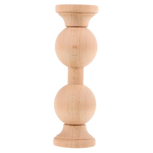 ARTSEWPLY Unfinished Handcarved Wooden Post Finials Decorative Bed Post Toppers Flagpole Topper For DIY Staircases Curtain Rods Home Furniture With Smooth Polished Surface Elegant Luxury von ARTSEWPLY