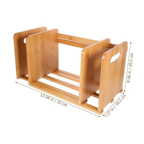 ARTSEWPLY Verstellbares Holz Bücherregal Desktop Organizer Multifunktionaler CD und Schallplatten Aufbewahrungsständer Ausziehbar für Büro Schule und Zuhause Robustes Material Praktische ARTSEWPLY Verstellbares Holz Bücherregal Desktop Organizer Multifunktionaler CD und Schallplatten Aufbewahrungsständer Ausziehbar für Büro Schule und Zuhause Robustes Material Praktische von ARTSEWPLY